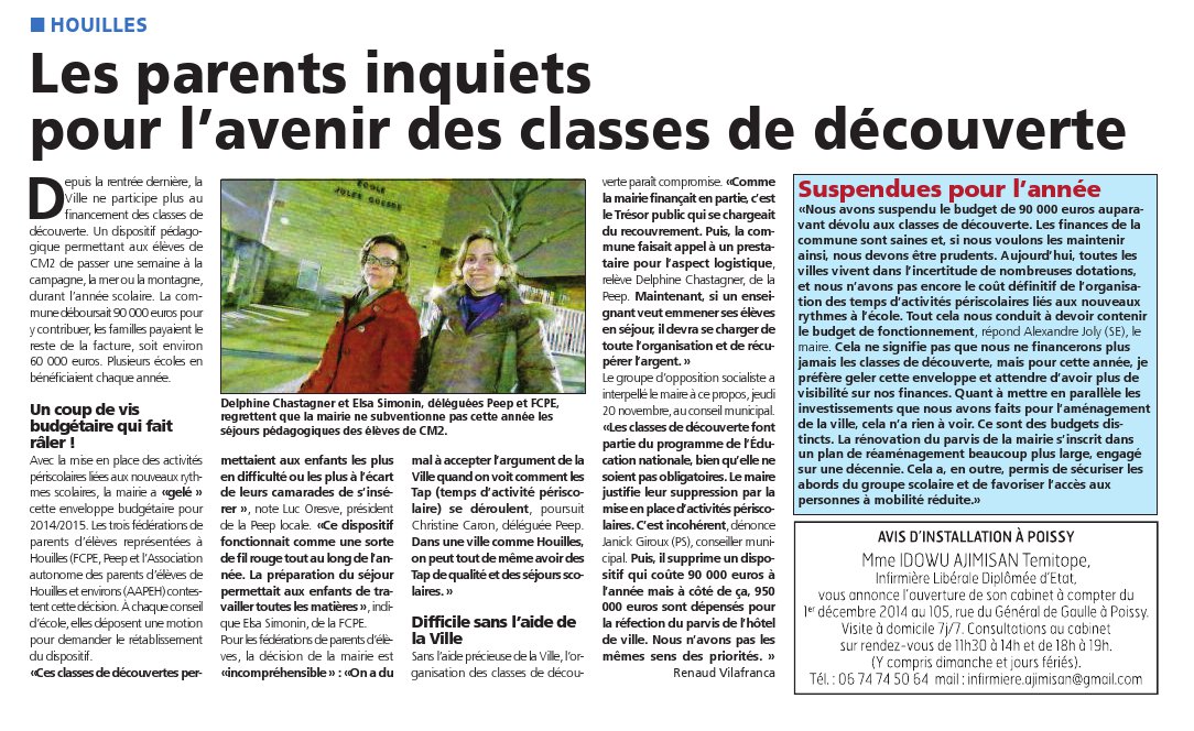 article classe verte courrier des yvelines