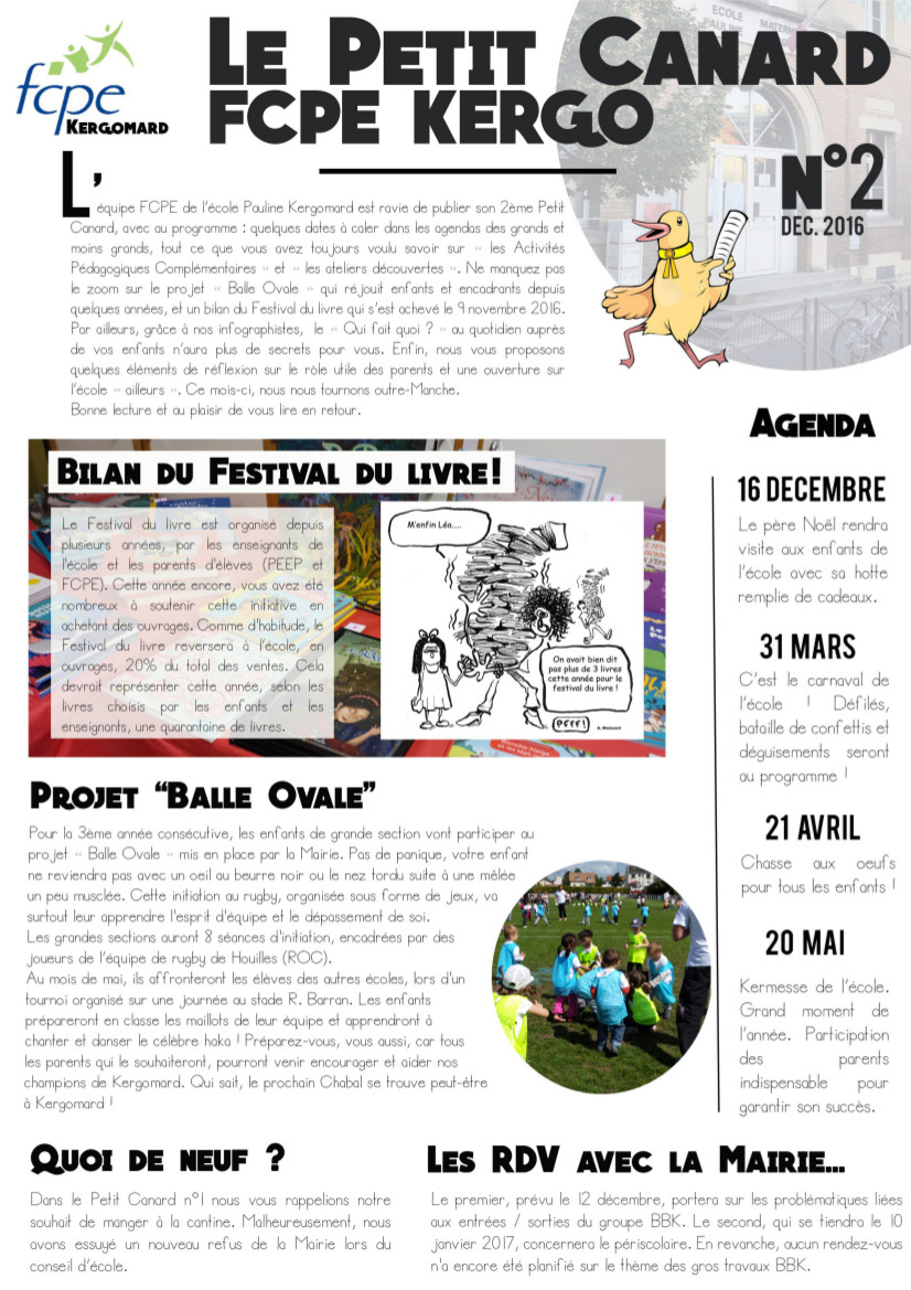 Le petit canard de kergomard