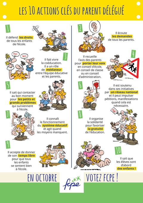 Elections FCPE Affiche Nationale