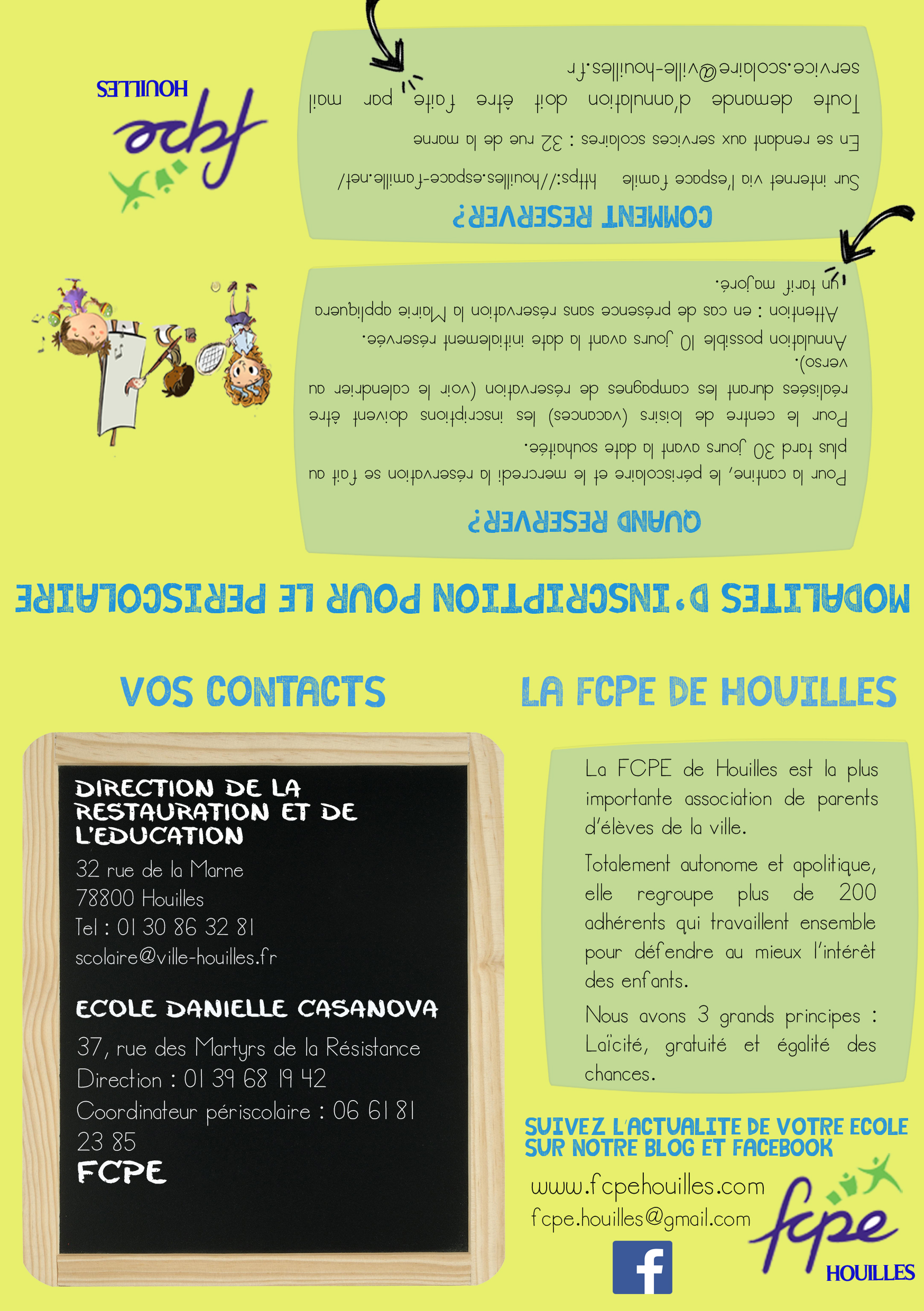 calendrier verso CASANOVA 2018 2019